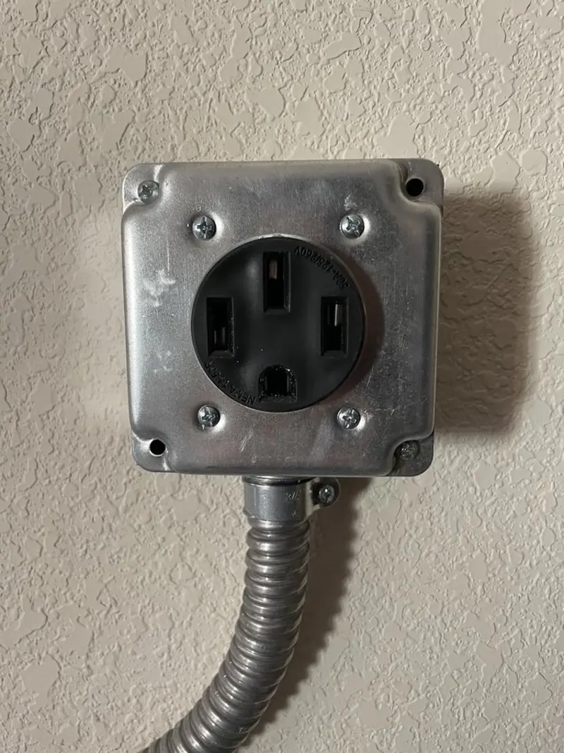 NEMA 14-50 outlet installed for Electrical Panel Upgrade in Picture Rocks